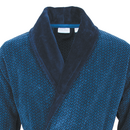 Carl Ross Carl Ross badjas met sjaalkraag 665200 night blue/sapphire 60/62