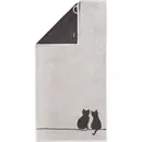 Cawö Cawö Cute Cats Badlaken 80x150 platin/basalt