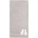 Cawö Cawö Cute Cats Handdoek 50x100 platin/wit