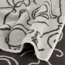 Cawö Cawö Chats mignons Serviette 50x100 platine/basalte