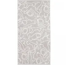 Cawö Cute Cats Serviette de bain 80x150 platine/blanc