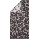 Cawö Cawö Cute Cats Handdoek 50x100 basalt/platin