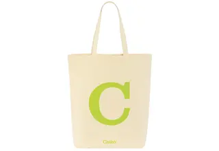 Cawö C Shopper Tas  50x45 natur/lime