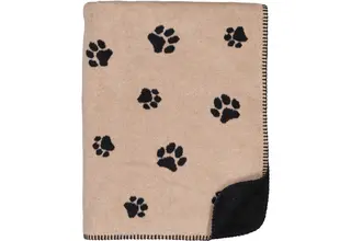 Cawö Nous aimons les chiens 62470 Plaid d'intérieur 150x200 zwart/beige