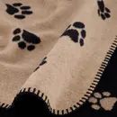 Cawö Cawö We love dogs  Woonplaid 150x200 zwart/beige