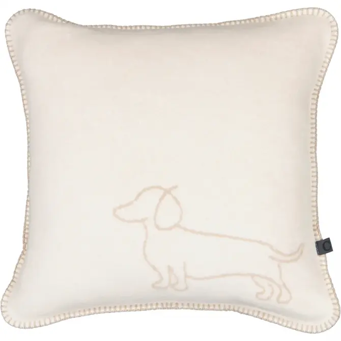 Cawö We love dogs  Kussen 50x50 natur/beige