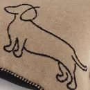 Cawö Cawö We love dogs  Kussen 50x50 zwart/beige