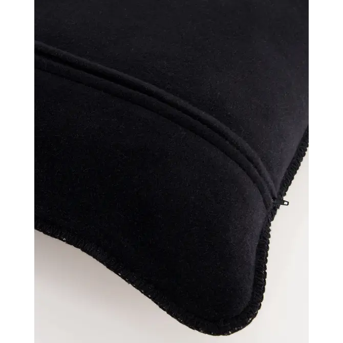 Cawö We love dogs  Kussen 50x50 zwart/beige