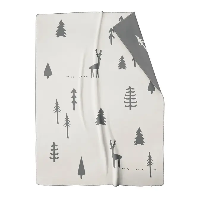 Cawö Winter Edition  Woonplaid 150x200 stein/antraciet