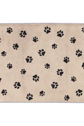 Cawö Nous aimons les chiens 6247 Tapis de bain 50x80 noir/beige