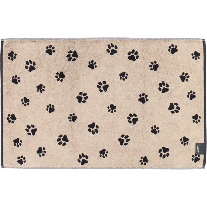 Cawö We love Dogs Tapis de bain 50x80 noir/beige