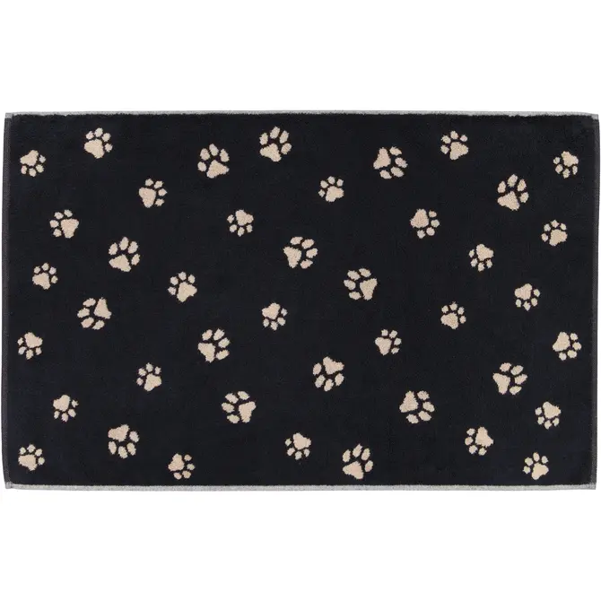 Cawö We love Dogs Tapis de bain 50x80 noir/beige
