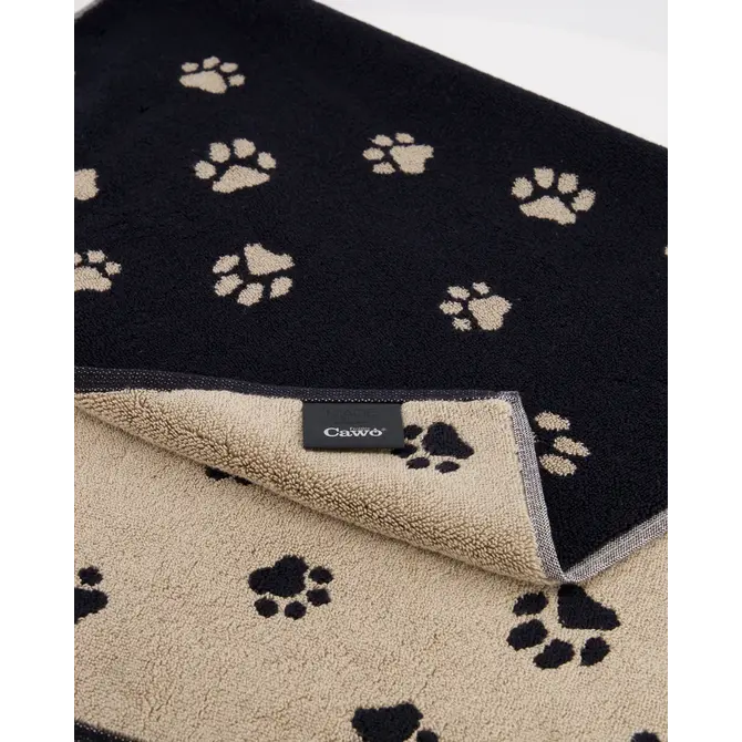 Cawö We love Dogs Tapis de bain 50x80 noir/beige