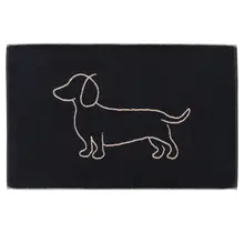 Cawö Nous aimons les chiens Badmat 50x80 noir/beige