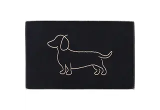 Cawö Nous aimons les chiens 6248 Tapis de bain 50x80 noir/beige