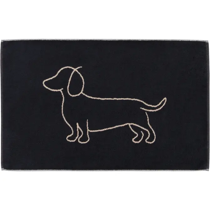 Cawö Nous aimons les chiens Badmat 50x80 noir/beige