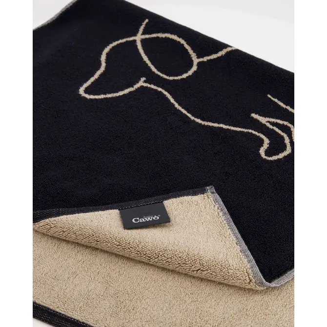 Cawö Nous aimons les chiens Badmat 50x80 noir/beige