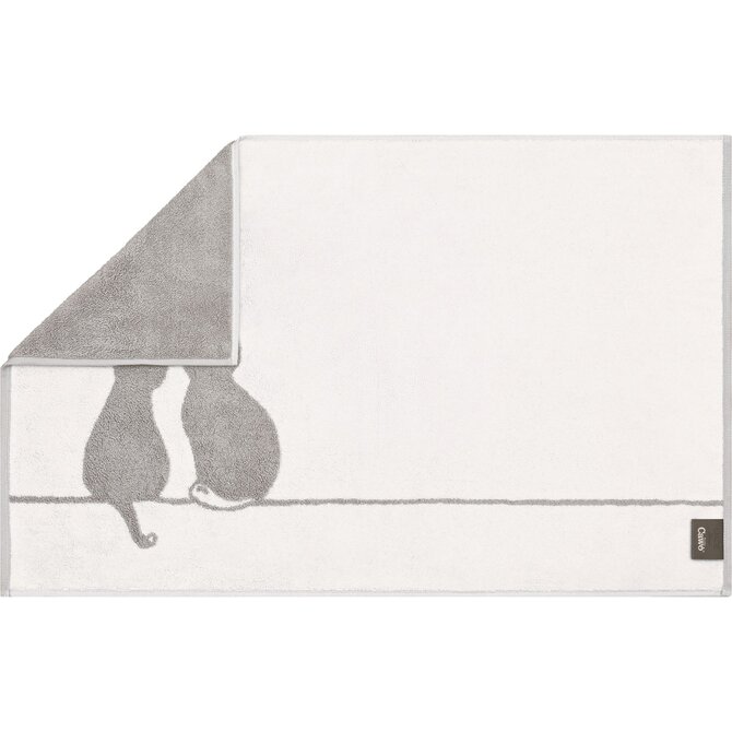 Cawö Cute Cats Badmat 50x80 platin/wit