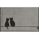 Cawö Cawö Chats mignons Tapis de bain 50x80 basalte/platine