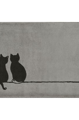 Cawö Cute Cats Badmat 50x80 basalt/platin