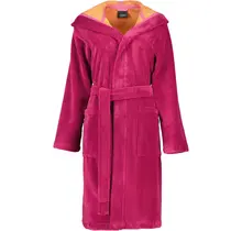 Cawo Peignoir pour Dames avec Capuche  845 rose-orange 46