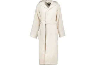 Cawo Dames Badjas met Capuchon  846 natur L