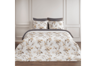 Dommelin Dekbedovertrek Magnolia Satijn 400tc Ecru 140x200/220 cm