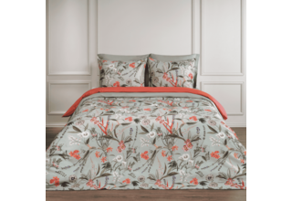 Dommelin Housse de couette Silvestre Satin 400tc Vert sapin 140x200/220 cm