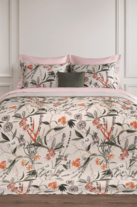 Dommelin Ensemble housse de couette Silvestre satin 400tc Coquille 140x200/220 cm