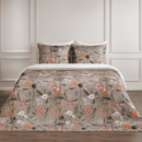 Dommelin Dommelin Parure de housse de couette Silvestre Satin 400tc Taupe 140x200/220 cm