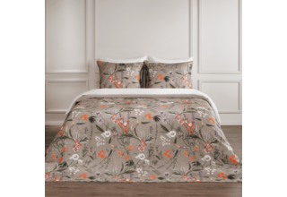 Dommelin Dekbedovertrekset Silvestre Satijn 400tc Taupe 240x200/220 cm