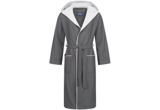 Morgenstern Ron Homme Peignoir marine/gris M