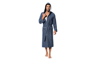 Morgenstern Bo Peignoir Homme marine/bleu M