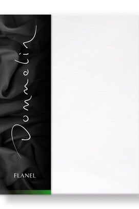 Dommelin Hoeslaken Uni Flanel Wit 140x200/30