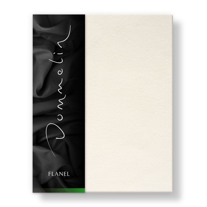 Dommelin Hoeslaken Uni Flanel Ecru 90x210/30