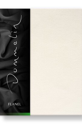 Dommelin Hoeslaken Uni Flanel Ecru 180x210/30