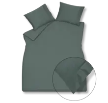 Vandyck Purity 87 Uni Satin taie d'oreiller 60x70 Vert foncé