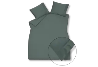 Vandyck Purity 87 Uni Satin taie d'oreiller 60x70 Vert foncé