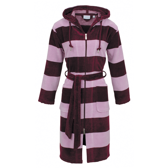 Carl Ross Peignoir dames avec capuche 606410 bordeaux/quartz rose 36/38
