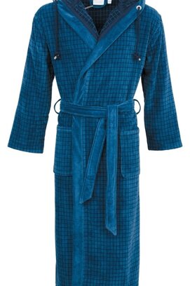 Carl Ross Peignoir homme avec capuche 664300 saphir/bleu nuit 48/50