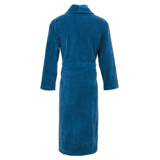 Carl Ross Peignoir homme avec col châle 664200 saphir/bleu nuit 60/62