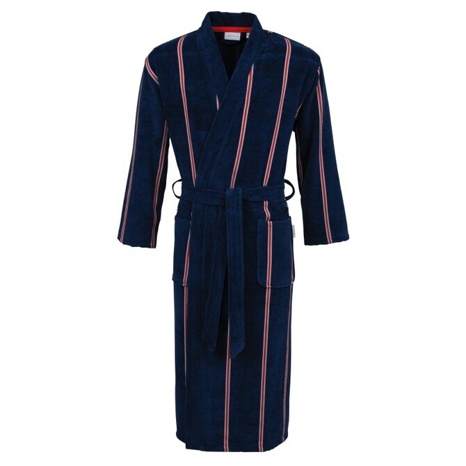 Carl Ross Homme Peignoir Kimono 663100 bleu nuit/rouge profond 60/62