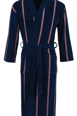 Carl Ross Heren Badjas met capuchon 663100 nightblue/deep red 48/50