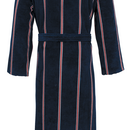 Carl Ross Carl Ross Peignoir homme avec capuche 663300 bleu nuit/rouge profond 52/54