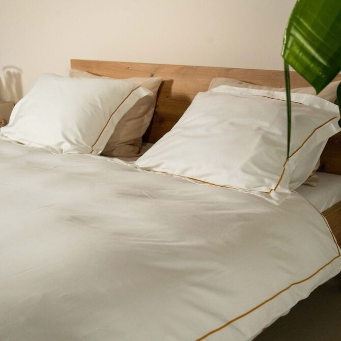 Kayori  Arida  Housse de couette  Satin de coton  240x200/220  Blanc