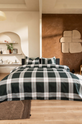 Kayori  Magome  Dekbedovertrek  Flanel  200x200/220  Blauw