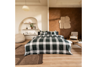 Kayori  Magome  Housse de couette  Flanelle  200x200/220  Bleu