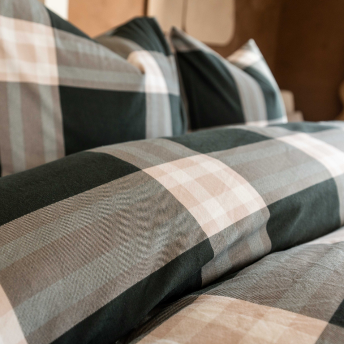 Kayori  Magome  Dekbedovertrek  Flanel  200x200/220  Blauw