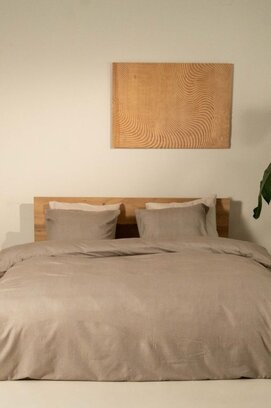 Kayori  Susa  Housse de couette  Flanelle  140x200/220  Moka