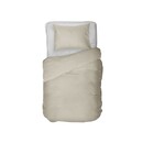 Kayori Kayori  Susa  Housse de couette  Flanelle  140x200/220  Blanc cassé